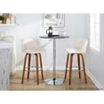 thumbnail image 2 of LumiSource Brown Toriano 30" Fixed-Height Barstool - Set of 2, 2 of 6