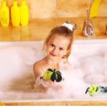 thumbnail image 5 of Esponja de baño amarilla de 2 piezas, linda bola de baño de malla para exfoliación corporal para niños pequeños, 5 of 5