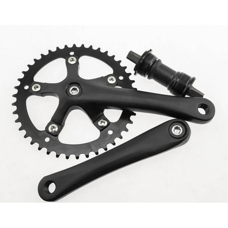 - Aluminum Fixie Single Speed Track Crankset 170mm 42T + Square Taper BB NEW