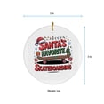 thumbnail image 5 of Skateboarding Christmas Ornament 2025, Custom Gifts for Skateboarding Lovers, Gift for Christmas, Xmas Tree Hanging Decoration, Gifts Sports Fan, Santa's Favorite Skateboarding, 5 of 5