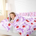 thumbnail image 4 of Feelyou Purple Princess Bow Twin Comforter Sets, Kawaii Buffalo Plaid Bedding Set, 2pcs, 4 of 8