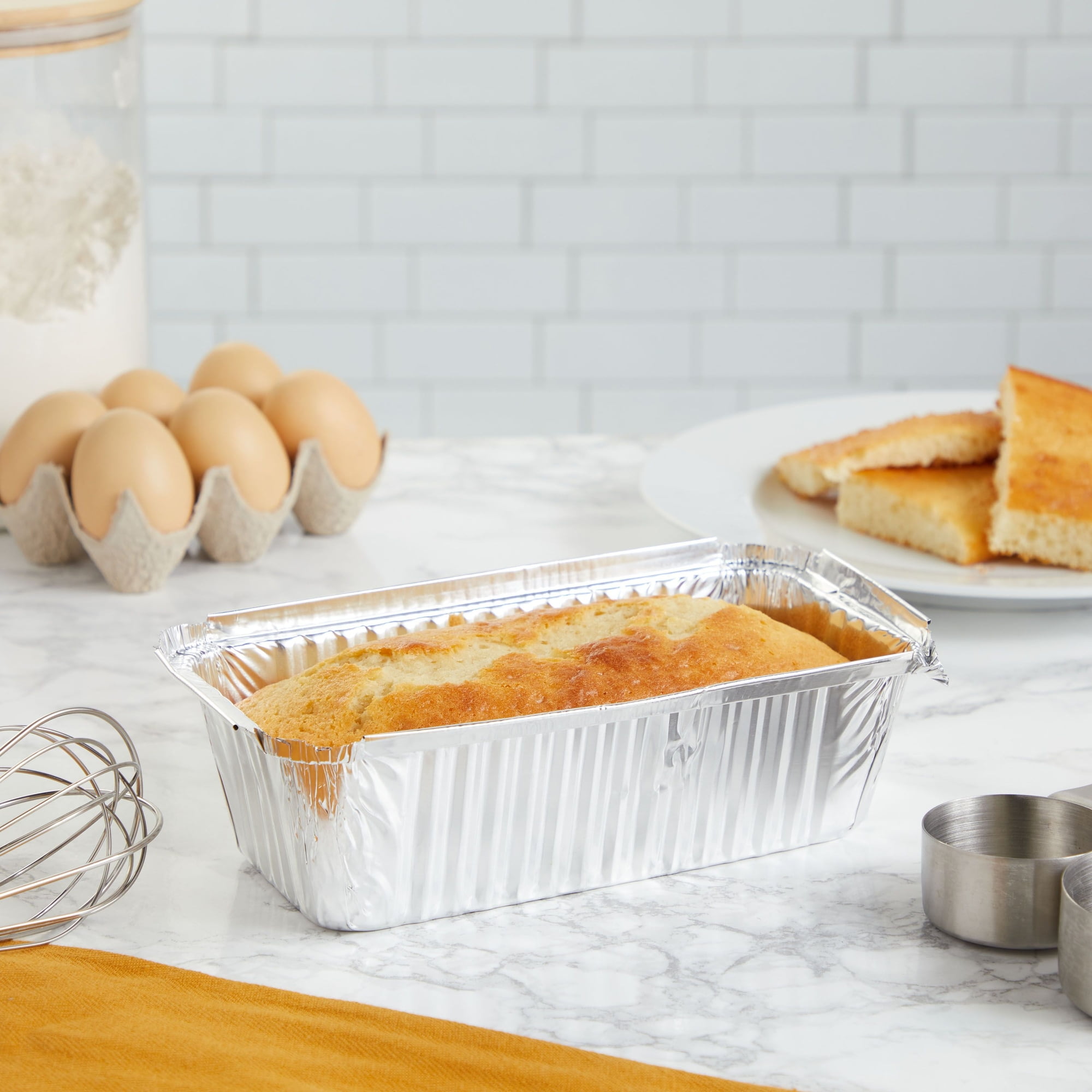 20pcs 2Lb Disposable Aluminum Foil Pans Premium Loaf Pans Standard Size -  8.5 x 4.5 x 2.5 inch Perfect for Homemade Cakes & Breads