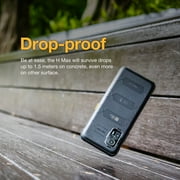 AGM H MAX Rugged Smartphone, 10000mAh 4G LTE Rugged Phone, Android 14, 6.56 400Nits HD+ 90Hz Display, Unisoc T606, Waterproof&Drop-proof&Dustproof, 4GB + 128GB[TF 512GB], 3 Card Slots, OTG, NFC