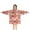 Red Christmas Santa, variant on Red Christmas Santa, Tree and Snowflake Pattern Blanket Hoodies for Kids 6-13YR Oversize Wearable Blanket Hoodies for Boys Girls Teens