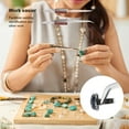 thumbnail image 3 of 2Pcs Lock Tweezer Fixed Jewelry Soldering Pointed Straight Curved Tip DIY Craft Tool, 3 of 7