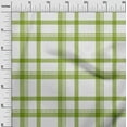 thumbnail image 3 of oneOone Rayon Green Fabric Tartan Quilting Supplies Print Sewing Fabric By The Yard 56 Inch Wide, 3 of 4