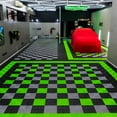 thumbnail image 6 of Boss Detail 12" x 12" Yellow Modular PVC Garage Flooring Tiles for Garage, 6 of 9
