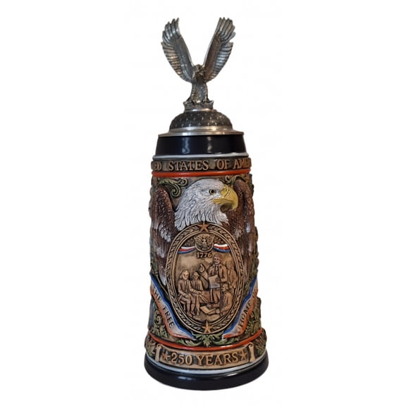 Beer mug 250th Anniversary Stein United States of America 1.2 liter beer mug