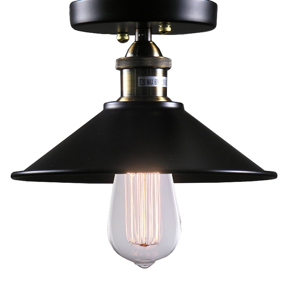 Louise 1light Black Edison Lamp with Bulb