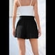 thumbnail image 4 of Pantalones Cortos Casuales de Verano para Mujer con Lazo y Cintura Anudada y Bolsillos. Negro XL, 4 of 7
