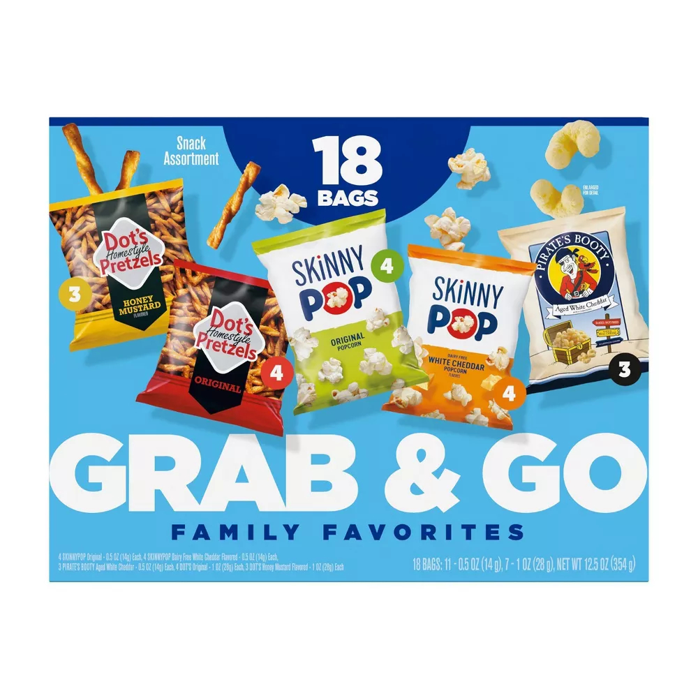 Grab & Go Family Favorites Multipack Snacks - 12.5oz/18ct