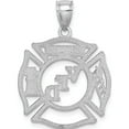 thumbnail image 3 of 14K White Gold Vfd Member Shield Charm (20.8 X 20.8) Made In United States k2849w, 3 of 5