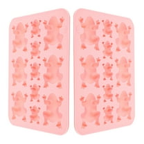 Hemoton 2 Pcs Frog Shape Silicone Mold DIY Chocolate Frogs Cake Baby Pink