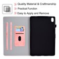 thumbnail image 6 of Allytech for iPad 10.9" 10th Gen Case with Pen Slot/ Card Holder, Shockproof PU Leather and TPU Bumper Anti-Slip Kickstand Magnetic Closure Wallet Case for iPad 10th Gen 2022, Pink, 6 of 7