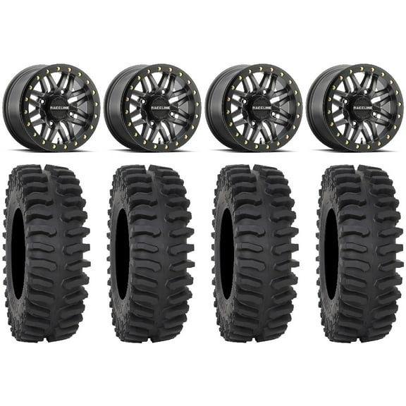Raceline Ryno Bdlk 14" Gm Wheels 32" XT400 Tires Sportsman RZR Ranger