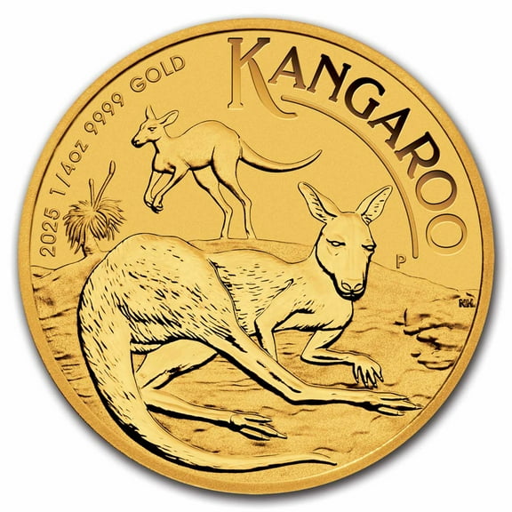 2025 Australia 1/4 oz Gold Kangaroo BU
