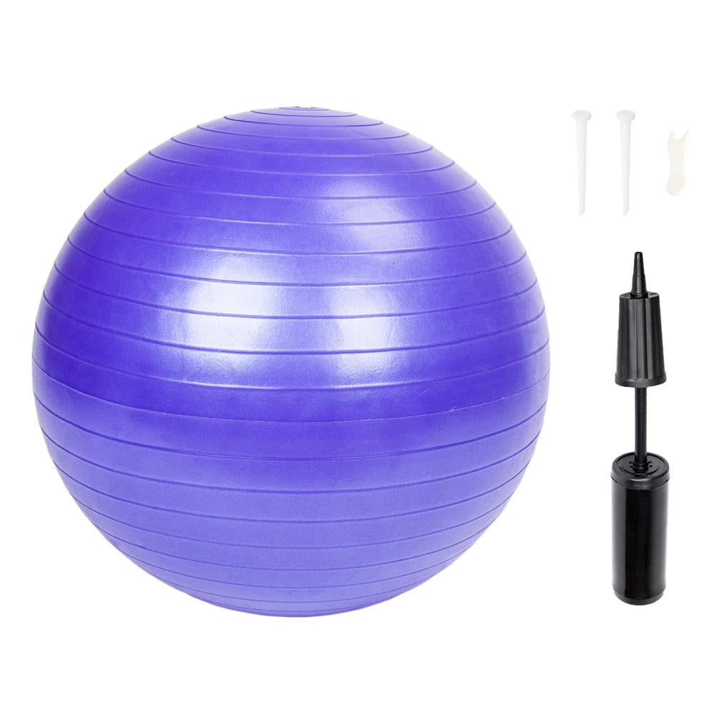 Ktaxon 55cm Yoga Ball Anti Burst Balance Trainer with Air Pump for  Exercises Fitness Pilates Home Gym Workout