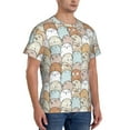 thumbnail image 2 of Bixox Men's Lovely Bear Printed Short Sleeve Skinny Athletic T-Shirt, 2 of 6