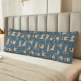thumbnail image 6 of Lsque French Bulldog Yoga Body Pillow Case Cover,Ultra-Soft Microfiber Bed Pillow Cases 20x54 inches,Elegant Bedding,Breathable Durable Pillow Cover with Envelope Closure, 6 of 8