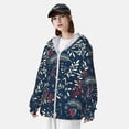 thumbnail image 5 of Kll Merry Christmas Winter Print Men'S Women’s Upf 50+ Sun Protection Outdoor Hoodie Jacket Long Sleeve Fishing Hiking Performance Shirt- Small, 5 of 8