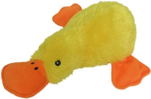 yellow platypus dog toy