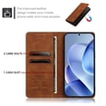 thumbnail image 3 of Case for Google Pixel 9/9 Pro/10/10 Pro 6.3-inch Wallet,Magnetic Closure,Card Slots,Cash Slot Flip Folio Protective Phone Case,Brown, 3 of 9