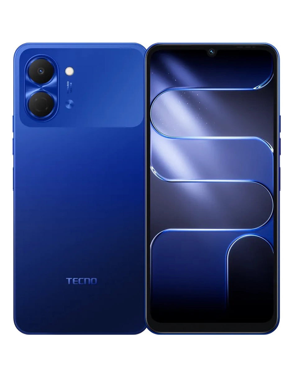 Celular TECNO Spark Go 3 Azul  128GB, 4GB RAM Desbloqueado Dual SIM