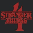 thumbnail image 2 of Netflix Women's Stranger Things Red Logo 4 Racerback Tank Top Black Heather Small, 2 of 4