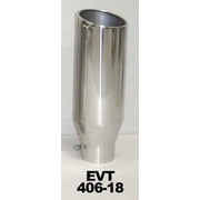 Pypes Performance Exhaust Exhaust Tip 4in x 6in 18in L Polished Bolt-on