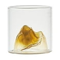 thumbnail image 3 of Creative Drinking Tumblers Tea Cup Mug Glassware Hand Blown Whisky Glass for Dining Entertaining Adults Gifts Mountain, 3 of 9