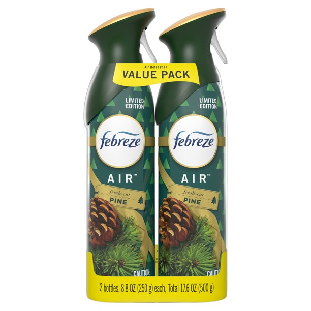 Febreze OdorEliminating Air Freshener Spray, Pine, 2 Ct