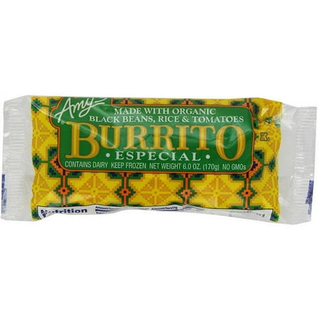 Amy's Vegetarian Burritos & Wraps, (Pack of 12), Frozen, Multiple Flavor Options Available