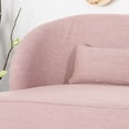 thumbnail image 3 of Noble House Nilton Fabric Upholstered Loveseat, Light Blush, 3 of 7