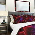thumbnail image 4 of Designart 'Purple & Red Entanglement Abstract' Modern & Contemporary Bedding Set - Duvet Cover & Shams, 4 of 4