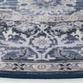 thumbnail image 4 of SAFAVIEH Tucson Beulah Traditional Machine Washable Area Rug, 6' x 6' Round, Blue/Charcoal, 4 of 9