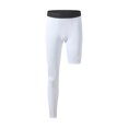 thumbnail image 1 of Men One Leg Leggings for Basketball Side Pockets Fitness Training Single Leg Tights, 1 of 4
