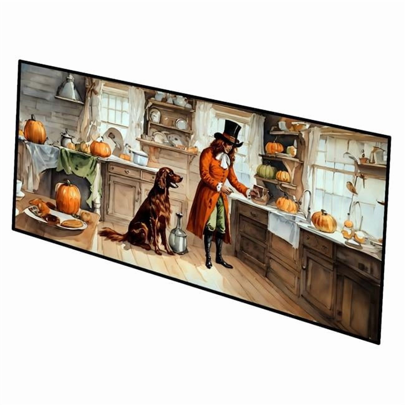Miniature Pinscher Fall Kitchen Pumpkins Runner Mat 28x58 58 in x 28 in