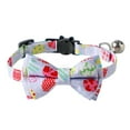 thumbnail image 2 of Visland Cat Collar Breakaway with Cute Bow Tie Bell - Bunny Carrot Eggs Pattern Cat Bowtie Collar for Cat Kitten Kitty Easter Gift, 2 of 8