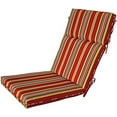 thumbnail image 6 of Outdoor Adirondack Chair Cushions Patio, Indoor High Back Chair Cushion - Set of 2 Bravada Salsa, 6 of 7