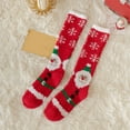 thumbnail image 6 of Gumesh Women's Fuzzy Christmas Socks , Thick Fleece Non-Slip Grip Bottom, Holiday Themed Crew Socks for Winter & Fall, 6 of 6