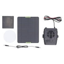 20W Solar Panel Heater, Single Chicken Coop Heaters, Portable Polysilicon Solar Panel Heater for Drying Heating Pet House Warm Wind Gear, Solar Heater for Outdoor Car Dog House Greenhouse