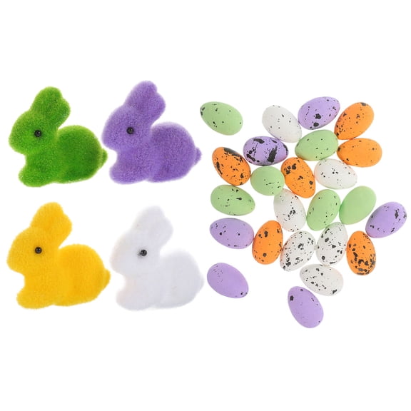 VERDANVERSE Easter Celebration 28pcs Rabbit Decor for Home and Party Accessories