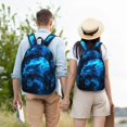 thumbnail image 6 of Lsque Ice Blue Fire Wolf Pattern Canvas Daypack, Durable Backpack, High-quality Versatile Backpack,Vintage Compact Backpack-Small, 6 of 6