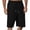 Black, variant on Bermuda Shorts for Men Summer Casual Elastic Waist Wide Straight Leg Relaxed Fit Waterproof Shorts with Pockets