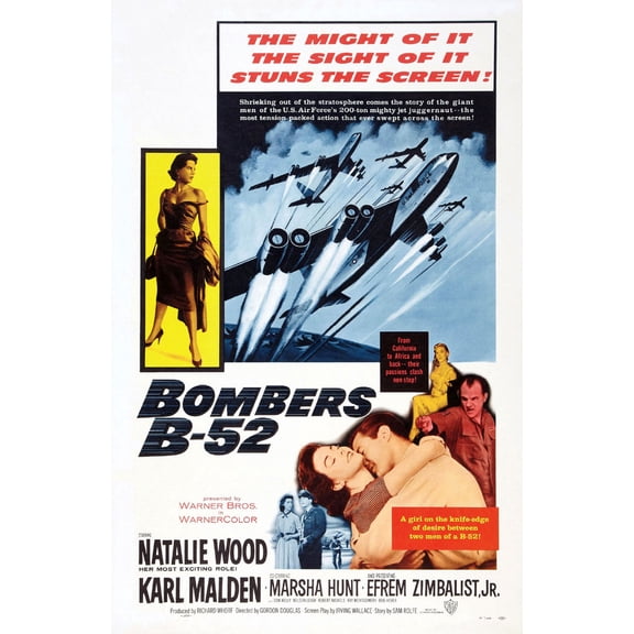 Bombers B-52 Movie Poster 16x24 Poster Medium Art Poster 16x24 Unframed, Age: Adults Z Posters