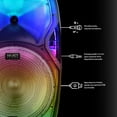 thumbnail image 2 of Bocina Bafle Inalámbrica Select Sound BT1507 Con Micrófono y Tripie Luz Led, 2 of 6