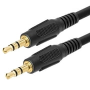 MIYAKO USA 3.5mm Stereo Cable Male to Male Audio Extension Gold Plated, 6ft Long for Smartphones, Speakers, Loudspeakers, Tablets and Computers (M-230GHQ)