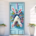 thumbnail image 6 of Easter Door Cover 35 x 71 Inch Elegant Pink Floral Door Scene with Easter Bunny and Easter Eggs Arrangement and Soft Pastel Details for Seasonal Spring Door Decoration, Easter Decorations for Home, 6 of 24