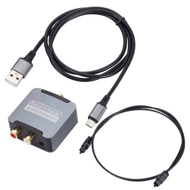 Bsvklp Óptico/Coaxial A RCA 3 5mm Audio SPDIF DAC DAC Amplificador Decodificador para TV