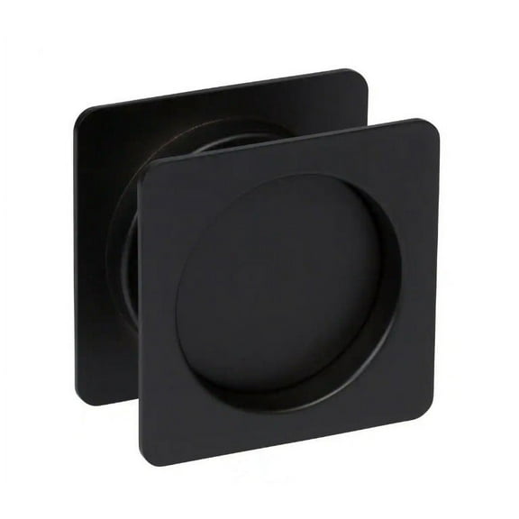 DELANEY HARDWARE Square Black Hall, Closet Passage Sliding Pocket Door Lock